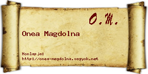 Onea Magdolna névjegykártya